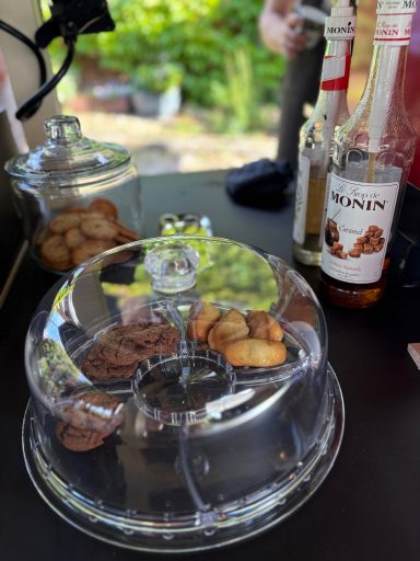 Gebäck Gebäck auf Wunsch dazu